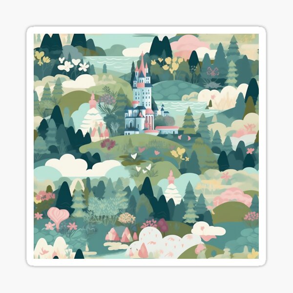 Item preview, Fantasy magic forest designed and sold by patterndani.