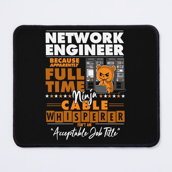 Item preview, Network Engineer Ninja Cable Whisperer Funny designed and sold by Nerd Shizzle.