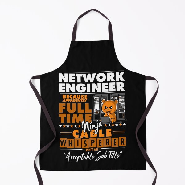 Item preview, Network Engineer Ninja Cable Whisperer Funny designed and sold by Nerd Shizzle.