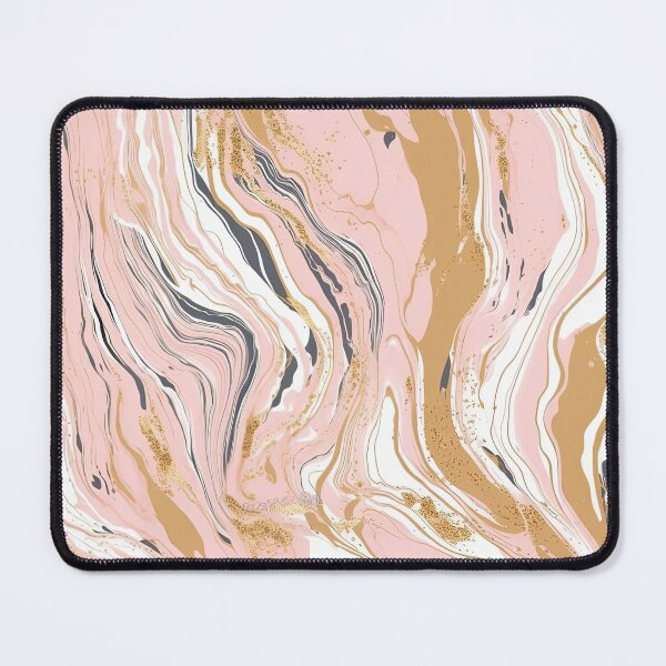 Item preview, Gold and Pink Paint Pour Pattern designed and sold by ayladesignz.