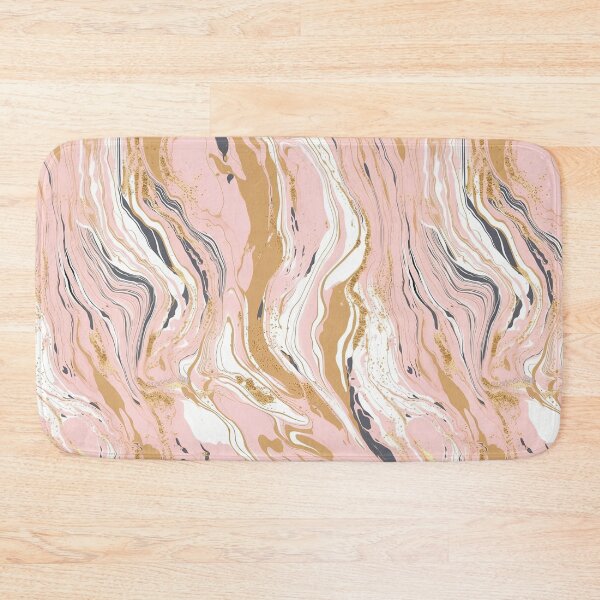 Item preview, Gold and Pink Paint Pour Pattern designed and sold by ayladesignz.