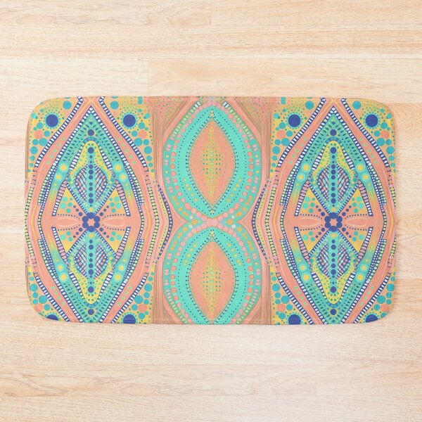 Item preview, Pastel neon colors geometric pattern 2 designed and sold by orangerinka.