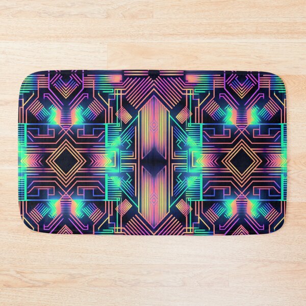Item preview, Pastel neon colors geometric pattern 4 designed and sold by orangerinka.