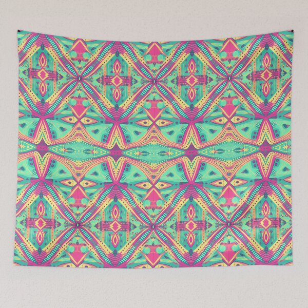 Item preview, Pastel neon colors geometric pattern 5 designed and sold by orangerinka.