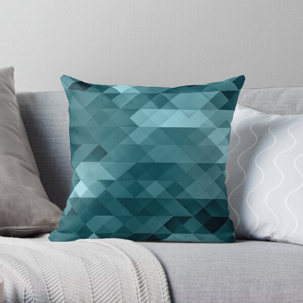 Shaded triangular pattern Throw Pillow