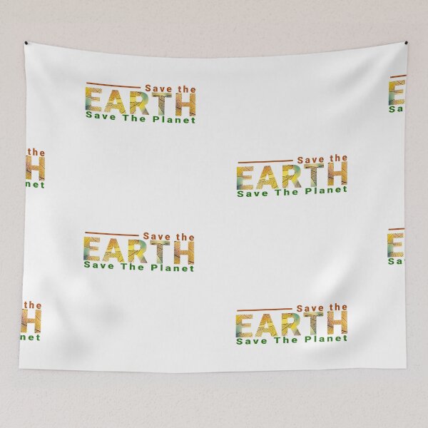 Aperçu de l'œuvre Save the Earth Design pour les personnes qui aiment la terre et l'environnement. créée et vendue par Billion-design.