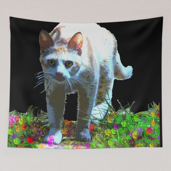 Item preview, Cat with flowers designed and sold by Astralia.