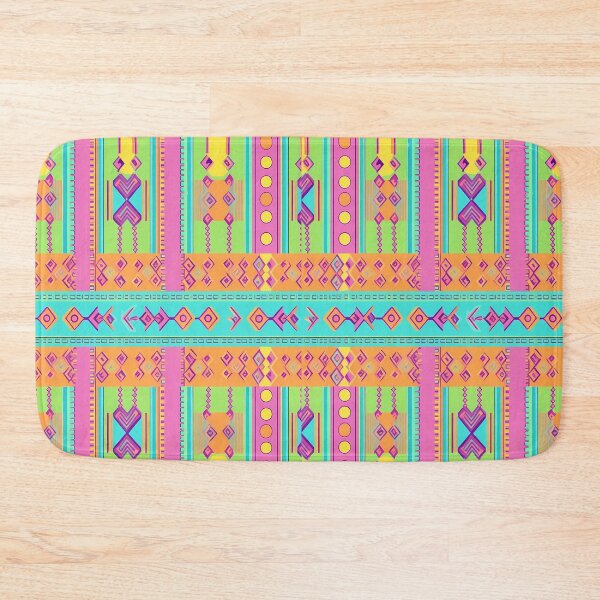 Item preview, Pastel neon colors geometric pattern 6 designed and sold by orangerinka.