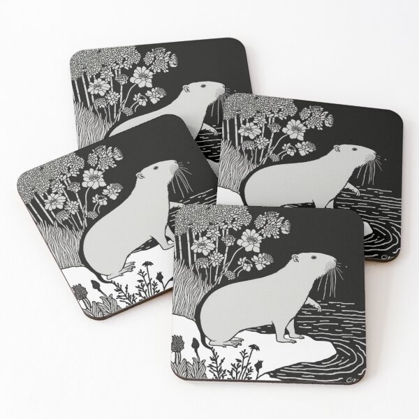 Item preview, Black and White Capybara designed and sold by Fragile Prints.