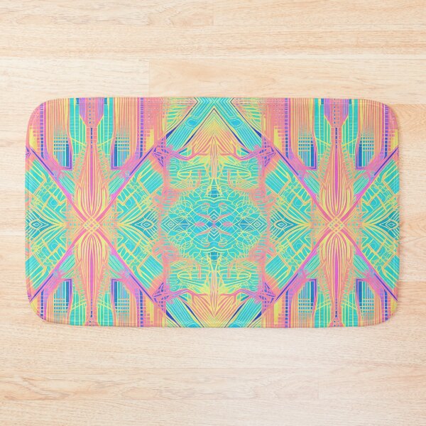 Item preview, Pastel neon colors geometric pattern 7 designed and sold by orangerinka.