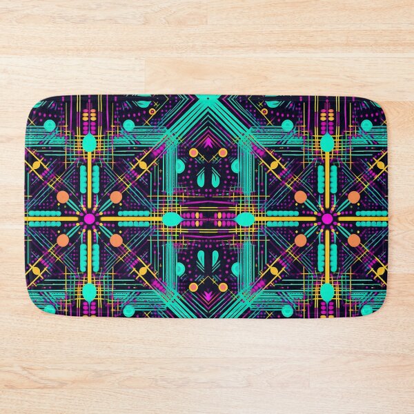 Item preview, Pastel neon colors geometric pattern 8 designed and sold by orangerinka.