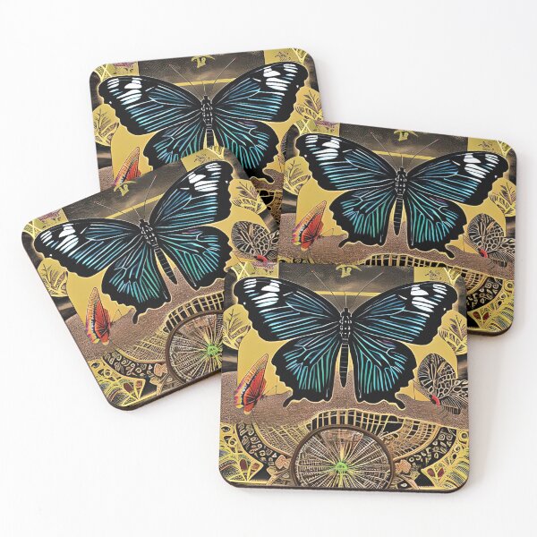 Item preview, A Trio of Beautiful Butterflies on a Soft Pastel Canvas designed and sold by Beto Santos.