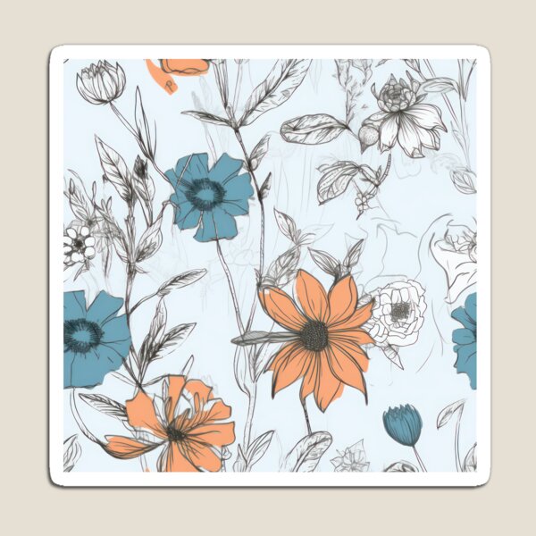 Item preview, Patrón de flores silvestres vintage designed and sold by MikAImageShop.