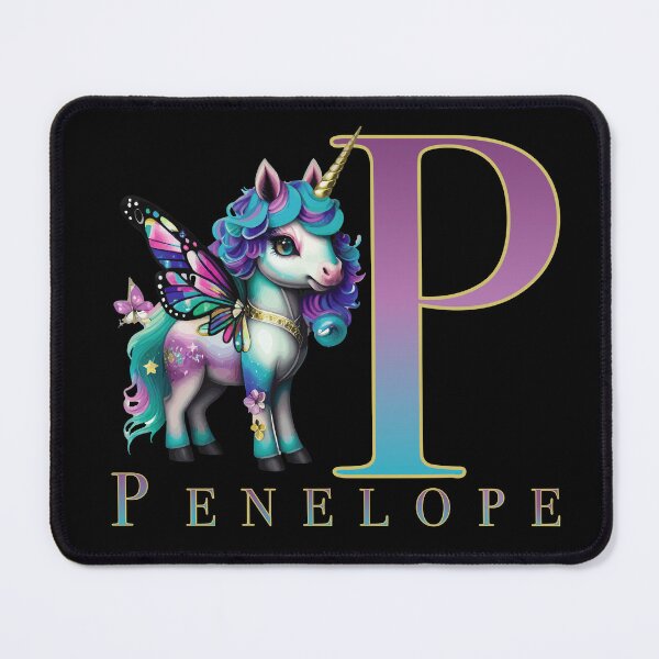 Item preview, Penelope name with a cute unicorn designed and sold by Lubellebubble20.