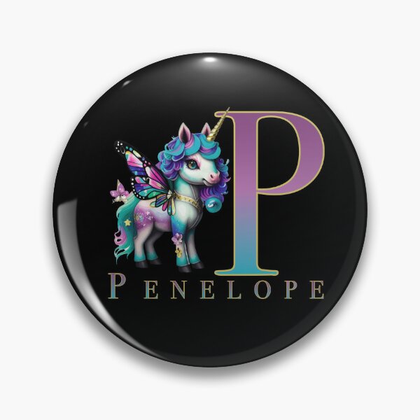 Item preview, Penelope name with a cute unicorn designed and sold by Lubellebubble20.