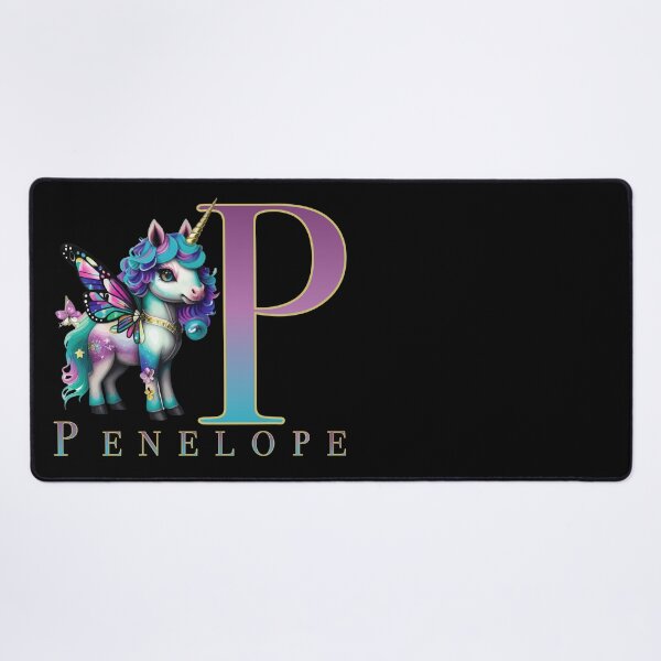 Item preview, Penelope name with a cute unicorn designed and sold by Lubellebubble20.