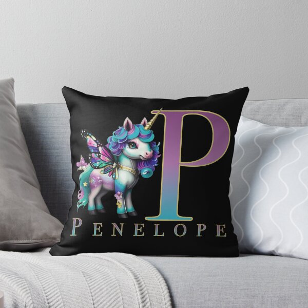 Item preview, Penelope name with a cute unicorn designed and sold by Lubellebubble20.