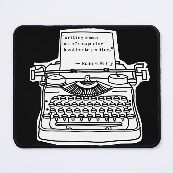 Item preview, Welty Reading Comes Out, white background and border designed and sold by AndrewCotten.