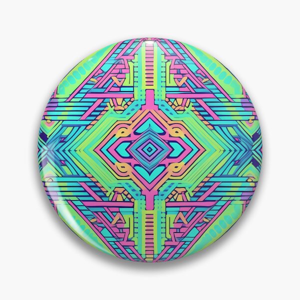 Item preview, Pastel neon colors geometric pattern 10 designed and sold by orangerinka.