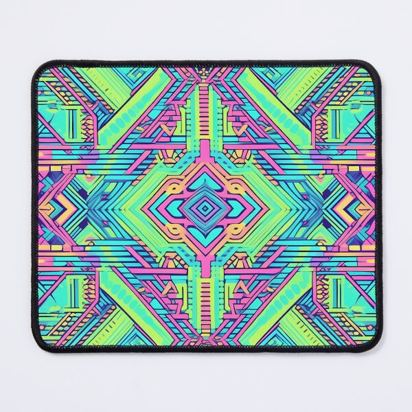 Item preview, Pastel neon colors geometric pattern 10 designed and sold by orangerinka.