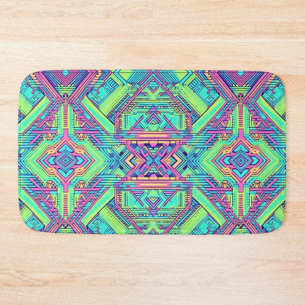 Item preview, Pastel neon colors geometric pattern 10 designed and sold by orangerinka.