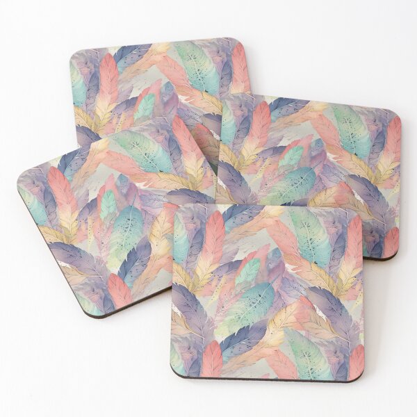 Item preview, Colorful Feather Pattern designed and sold by ayladesignz.