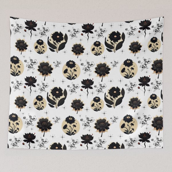 Item preview, Black rose pattern designed and sold by darkroses2023.