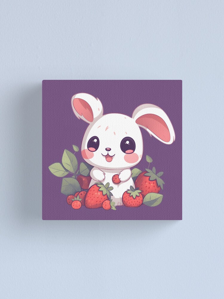 Lapin dans une pochette de fraise et de carotte, oreiller en