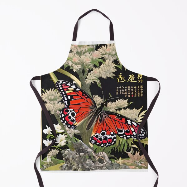 Item preview, A Red Butterfly's Journey Through a Beautiful Asian Garden designed and sold by Beto Santos.