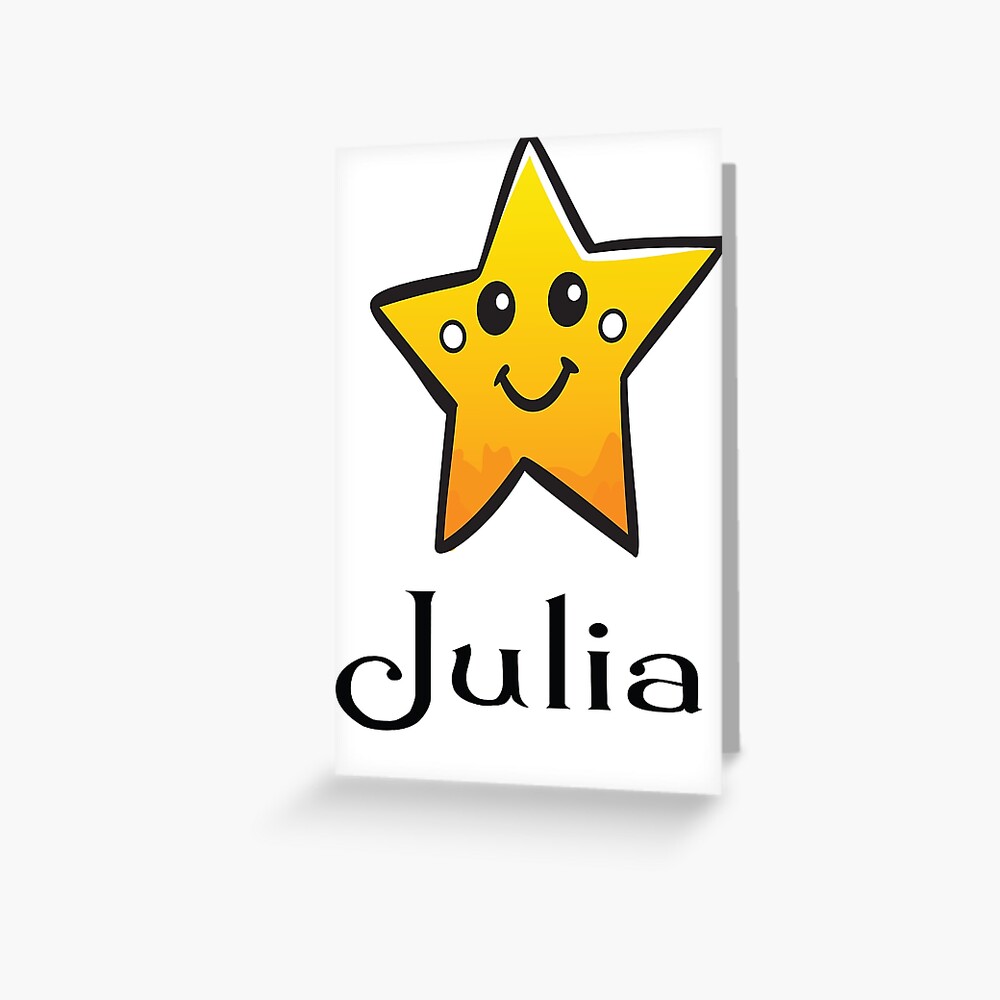 Julia Cute Star My Name Is Julia