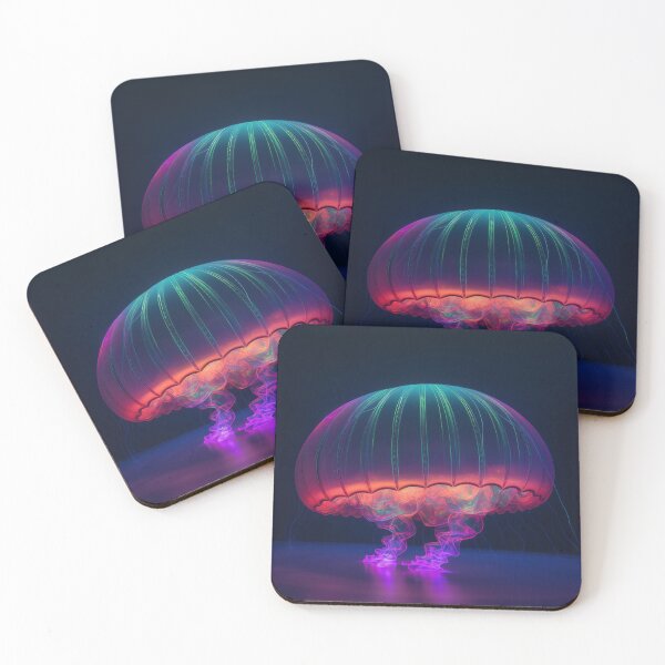 Item preview, A giant jellyfish made of rainbow colored lights 3 designed and sold by jetaiart.