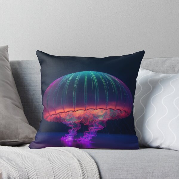 Item preview, A giant jellyfish made of rainbow colored lights 3 designed and sold by jetaiart.