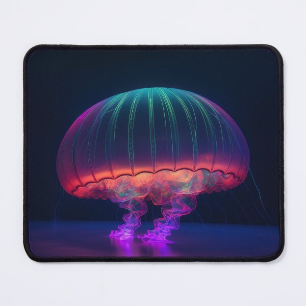 Item preview, A giant jellyfish made of rainbow colored lights 3 designed and sold by jetaiart.