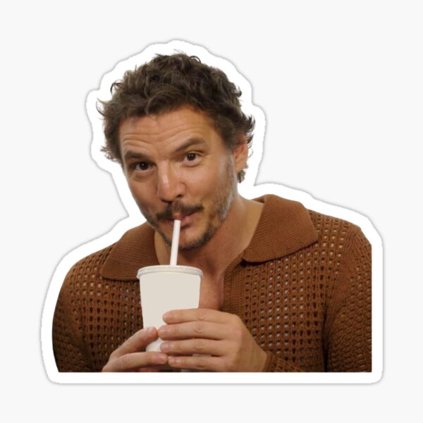 Item preview, Pedro Pascal drinking designed and sold by littlehugo.