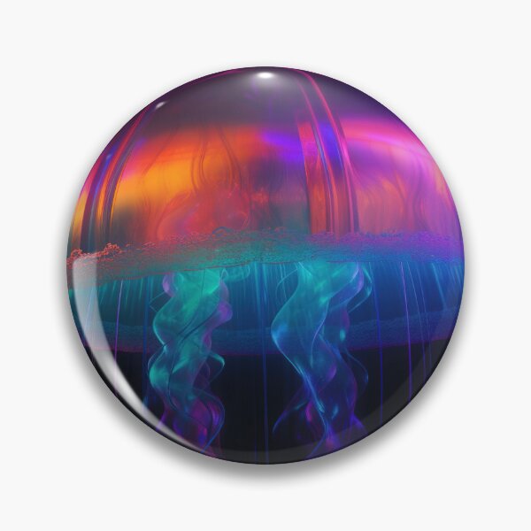 Item preview, A giant jellyfish made of rainbow colored lights 4 designed and sold by jetaiart.