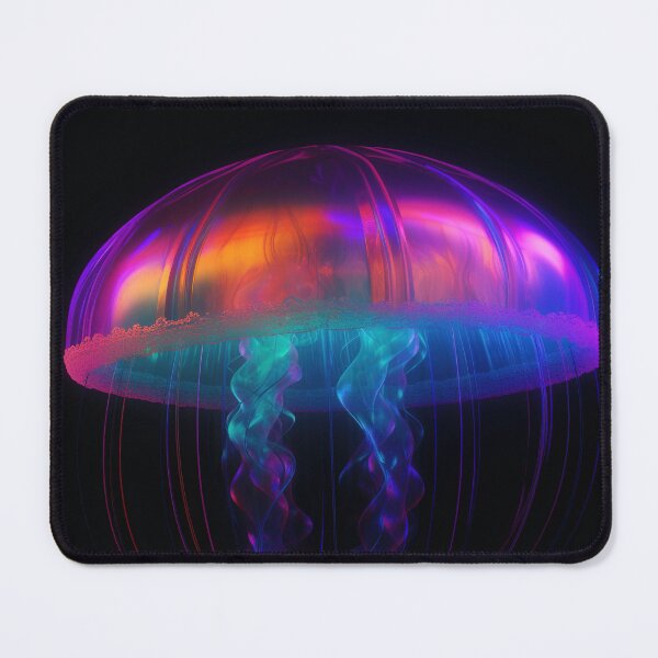 Item preview, A giant jellyfish made of rainbow colored lights 4 designed and sold by jetaiart.