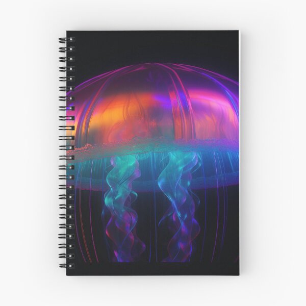Item preview, A giant jellyfish made of rainbow colored lights 4 designed and sold by jetaiart.