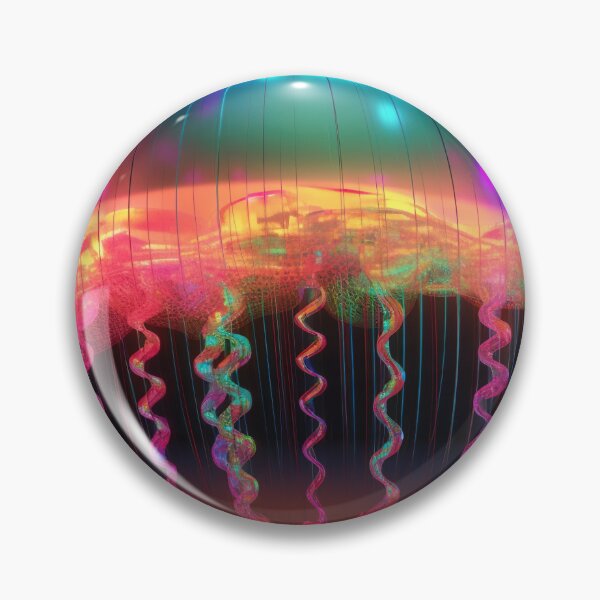 Item preview, A giant jellyfish made of rainbow colored lights 4 designed and sold by jetaiart.