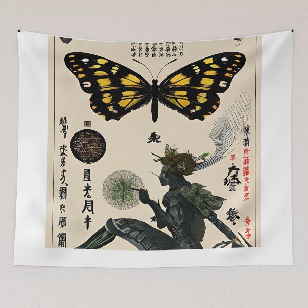 Item preview, A Magical Encounter with a Black Butterfly and a Mysterious Fairy designed and sold by Beto Santos.