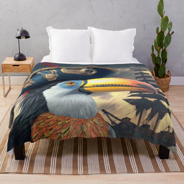 Item preview, Toucan Bird Pirate Captain designed and sold by candiscamera.