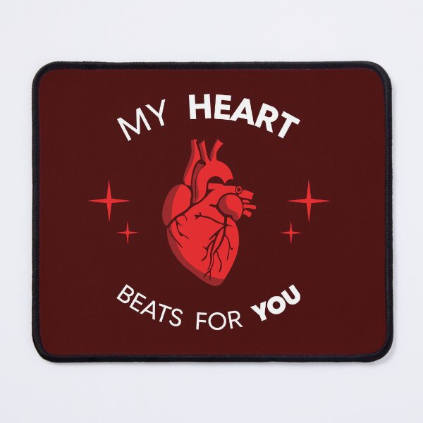 Item preview, My Heart Beats For You Quote designed and sold by YasserCreatives.