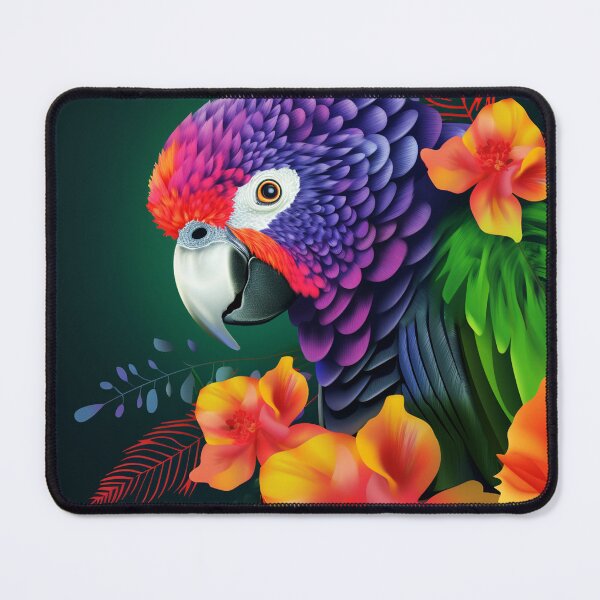 Item preview, Rainbow Tropical Parrot Portraiture designed and sold by Junior's Digital Designs.