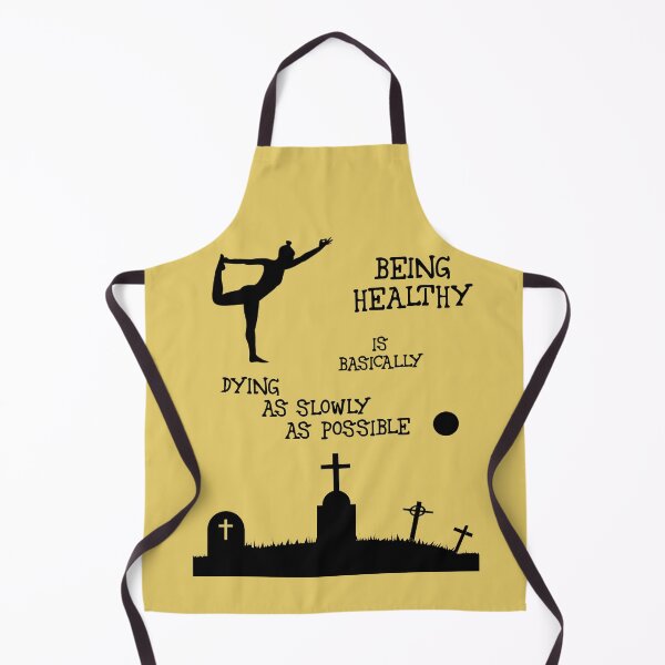 Item preview, Being healthy is basically dying slowly (female, black) designed and sold by SolidEarthArt.