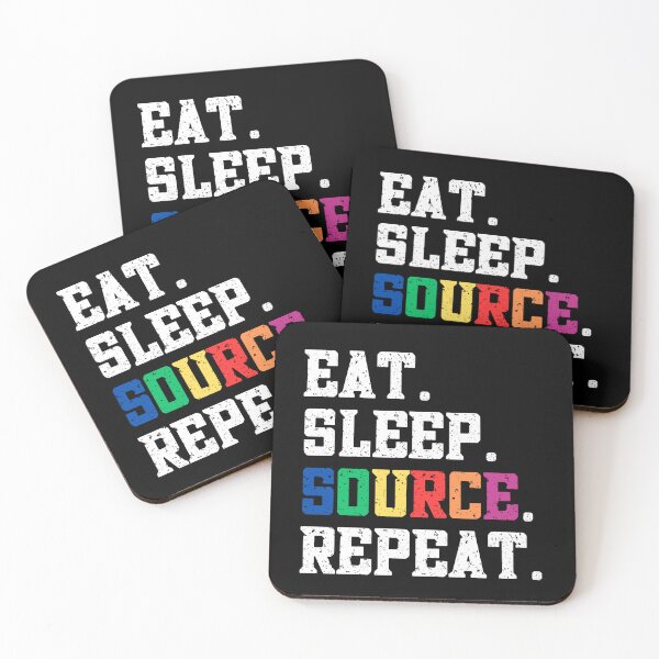 Item preview, Eat Sleep Source Repeat Ecommerce Retail Arbitrage Funny Entrepreneur T-Shirt Design designed and sold by ChosinMarkets77.