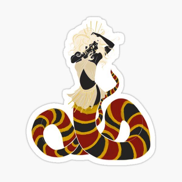 Lamia dancer - Greek mythological hybrid gorgon Sticker