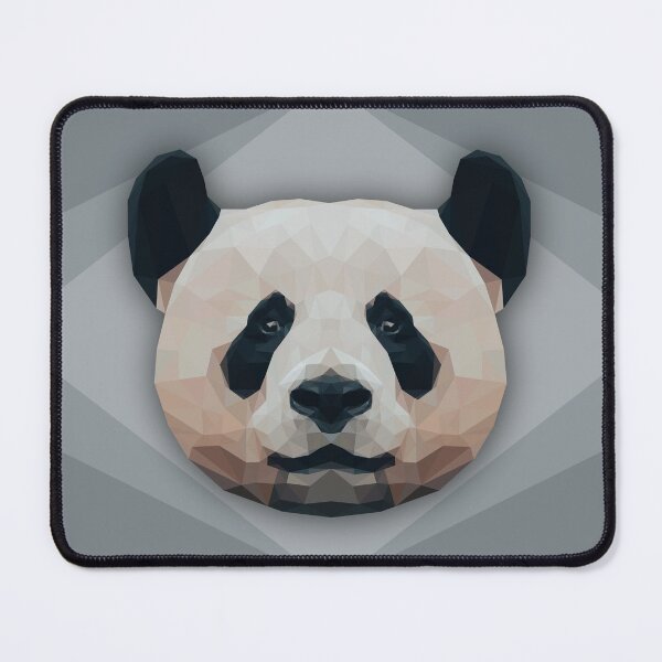 Item preview, Low Poly Giant Panda Head designed and sold by ErinFCampbell.