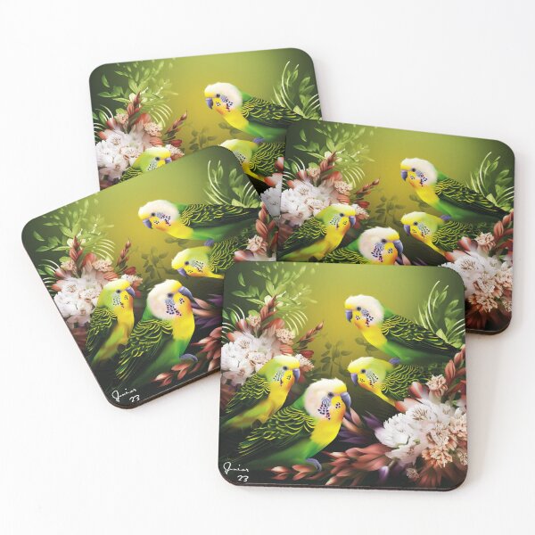 Item preview, Budgies Portraiture designed and sold by Junior's Digital Designs.