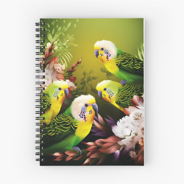 Item preview, Budgies Portraiture designed and sold by Junior's Digital Designs.