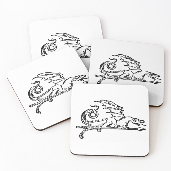 Item preview, Green Dragon Tavern Sign, Black, Transparent Background, White body designed and sold by AndrewCotten.