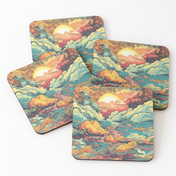 Item preview, Surrealistic Cloudscape in Radiant Colors designed and sold by kfir marco.